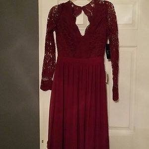 Lulu's Burgundy Dress